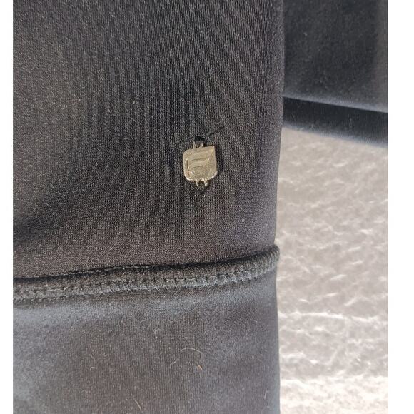 Fabletics Black Mesh Back Long Sleeve Workout Top Size M Activewear Athleisure - Picture 8 of 8